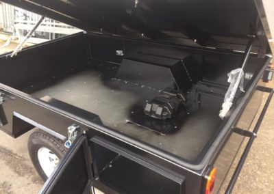 Aluminium Trailer with Lift Up Lid, Access Hatches & a Roof Tent - 4