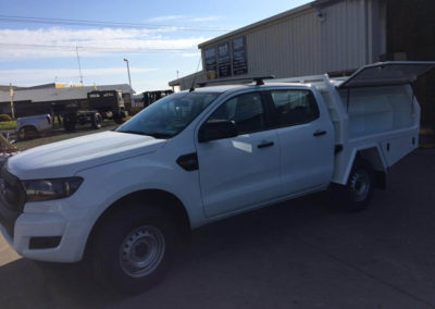 Custom build on a Ford Ranger for a solar installer