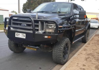 F250- custom scrubs bars and powder coated bar work