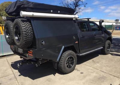 Toyota Hilux - Full chassis mounted custom canopy - 3